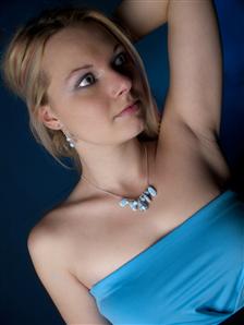 Světle modrý set