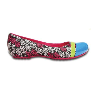 Women’s Cap Toe MONDO Roses Flat
